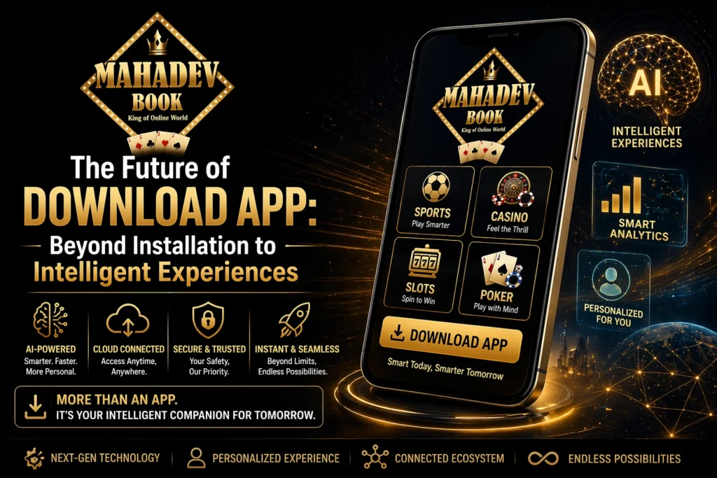 Future of Download App intelligent experiences Mahadev Book with AI technology and smart digital interface